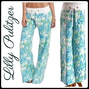 Lilly Pulitzer High Beam Lighthouse Linen Pants